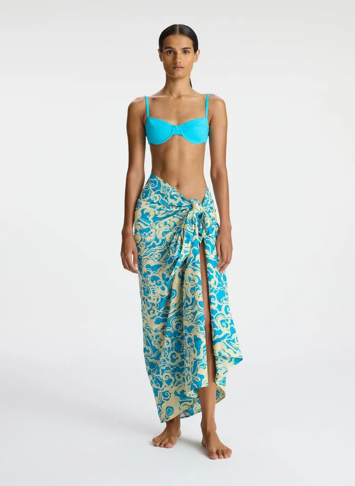 Women Swim ALC Serra Sarong Sconeblue