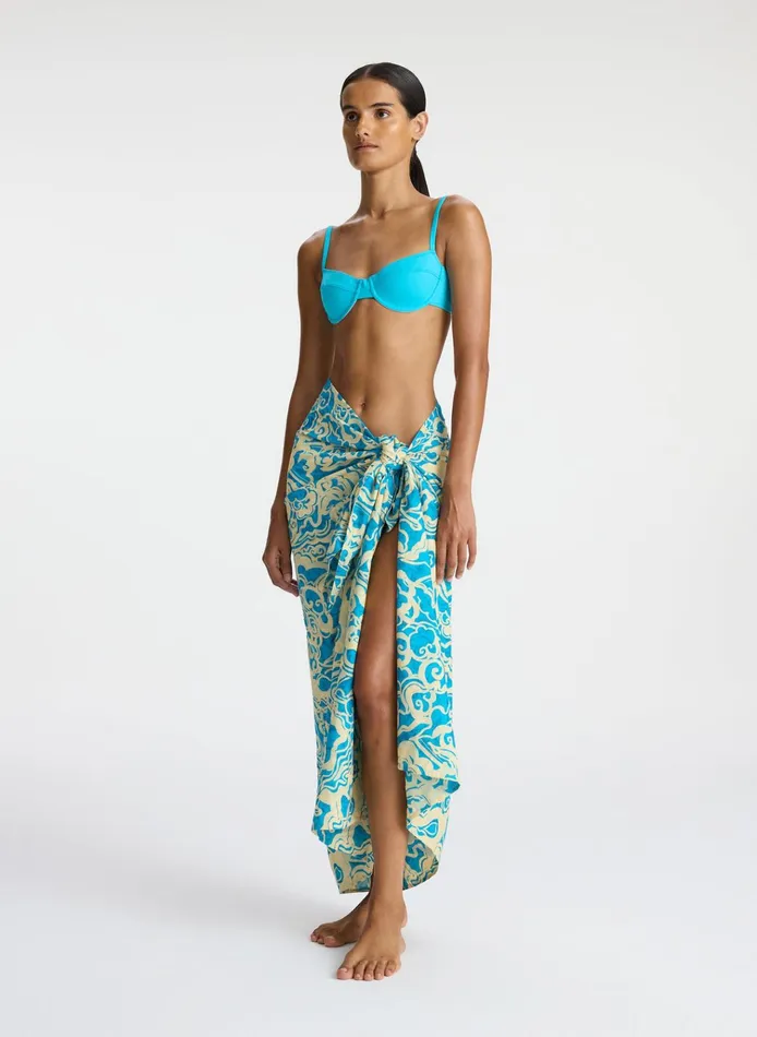 Women Swim ALC Serra Sarong Sconeblue