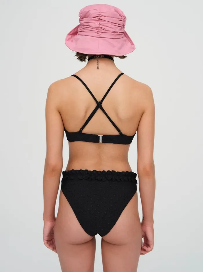 Women Swim For Love and Lemons Clove Underwire Bikini Top Black