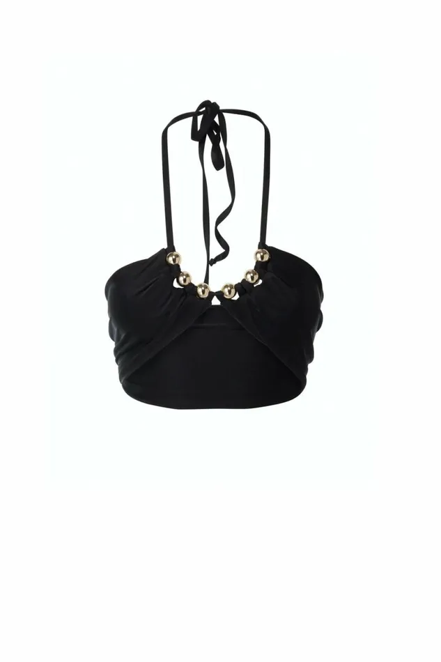 Women Swimwear DODO BAR OR GAGA BIKINI TOP Black