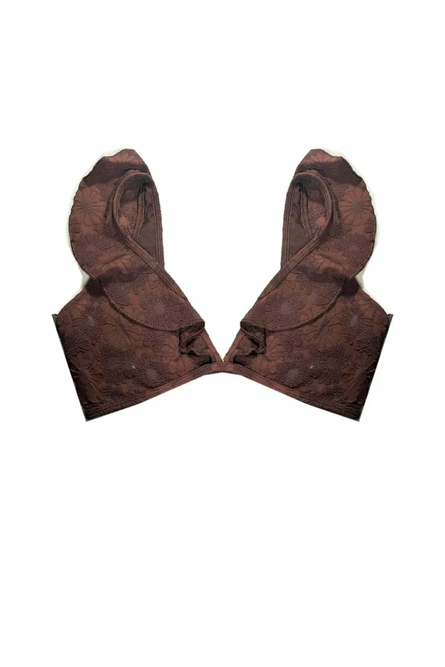 Women Swimwear DODO BAR OR Lelo Bikini Top Brown