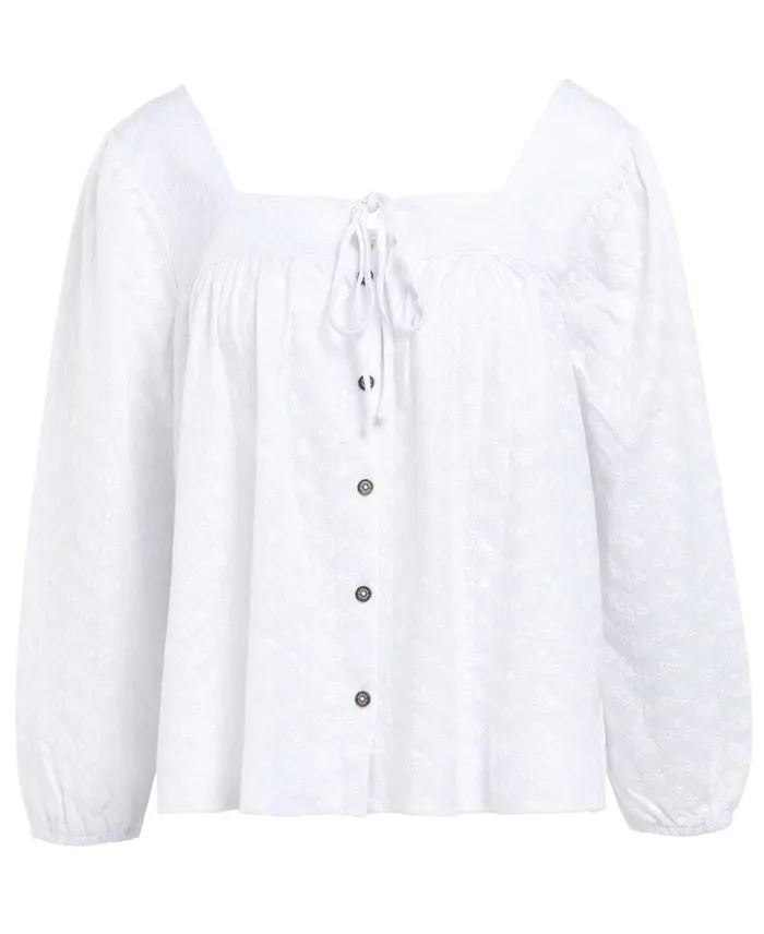 Women TShirts Barbour Delphinium Top Classic White Women TShirts Barbour Delphinium Top Classic White