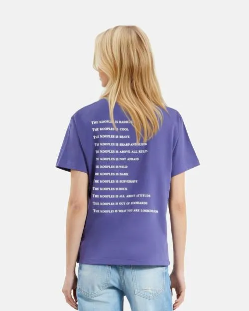 Women Tshirts The Kooples Purple What Is TShirt Blue Atlantique