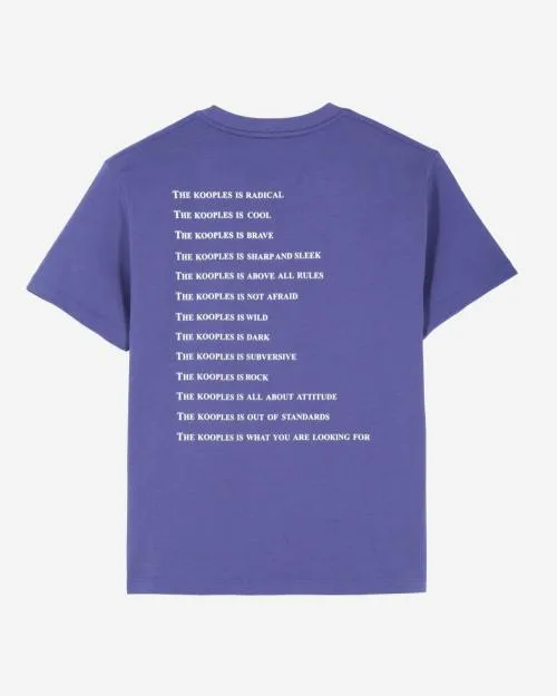 Women Tshirts The Kooples Purple What Is TShirt Blue Atlantique