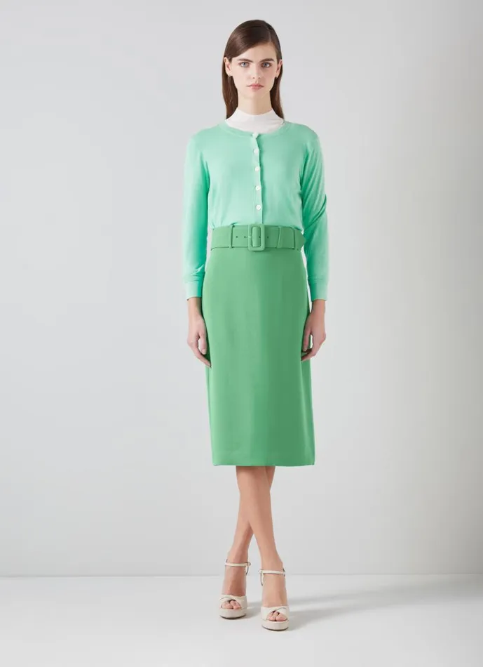 Women Tabitha Green Crepe Pencil Skirt Green LKBennett Skirts Women Tabitha Green Crepe Pencil Skirt Green LKBennett Skirts