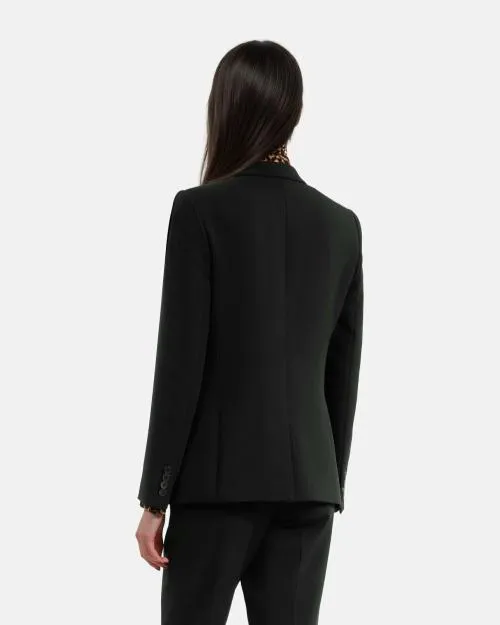 Women Tailoring The Kooples Black CrEcircPe Suit Jacket Structured Shape Black