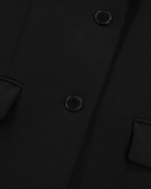 Women Tailoring The Kooples Black CrEcircPe Suit Jacket Structured Shape Black