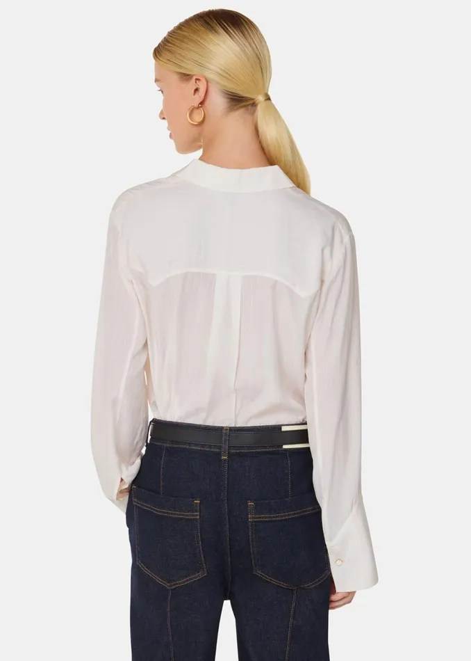 Women Tailoring Whistles Ivory Orla Western Detail Shirt