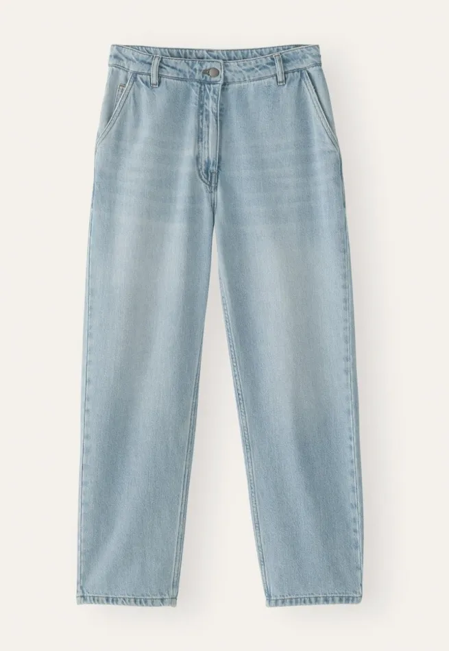 Women Taperedleg Jeans Pale Wash Poetry Fashion Trousers and Shorts