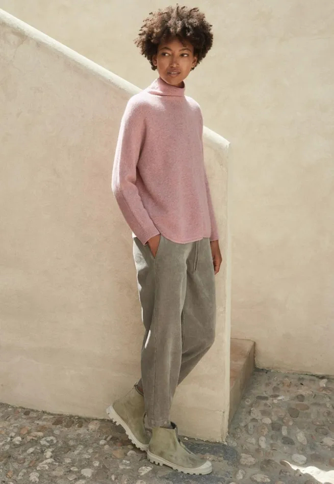 Women Tapered Trousers Sage Grey Poetry Fashion Trousers and Shorts