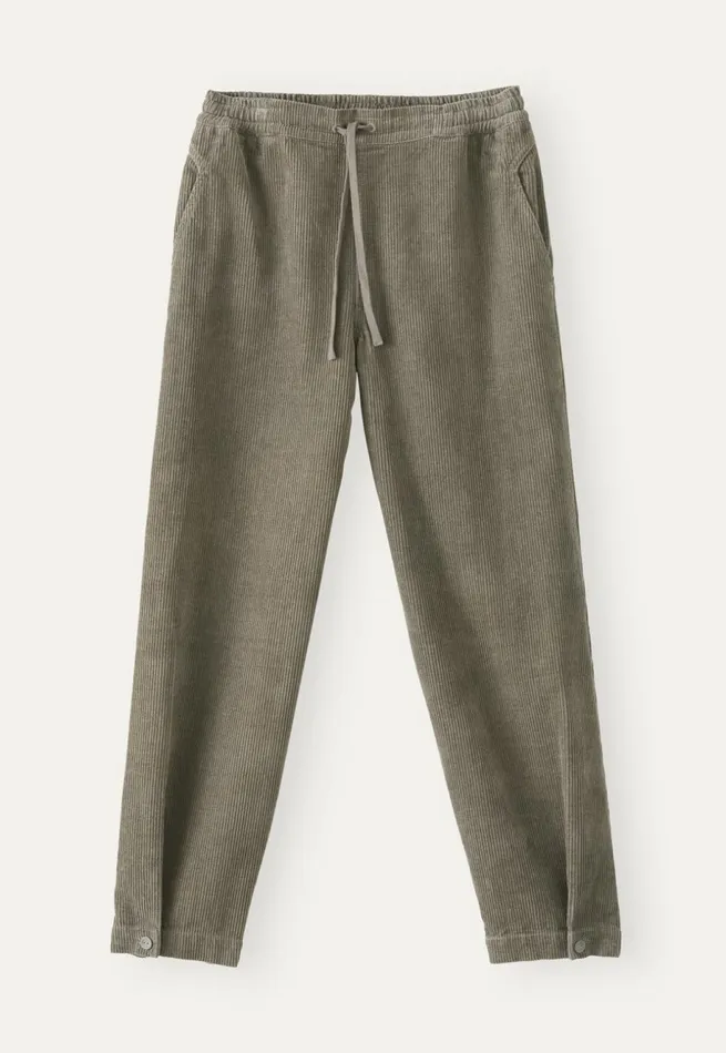 Women Tapered Trousers Sage Grey Poetry Fashion Trousers and Shorts