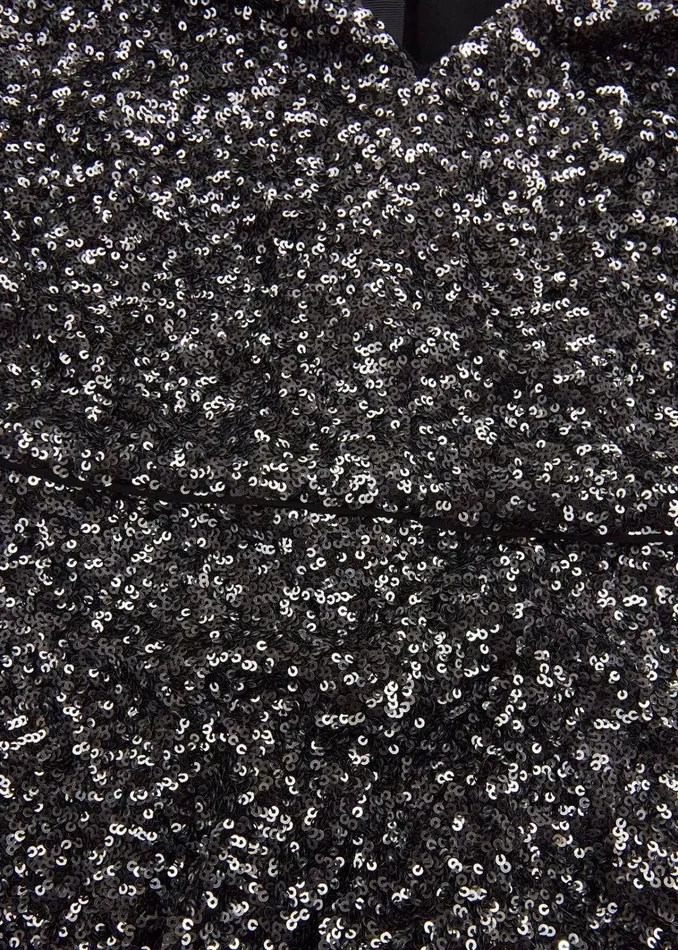 Women Tatiana Sequin Dress Black Silver Hobbs Dresses and Jumpsuits
