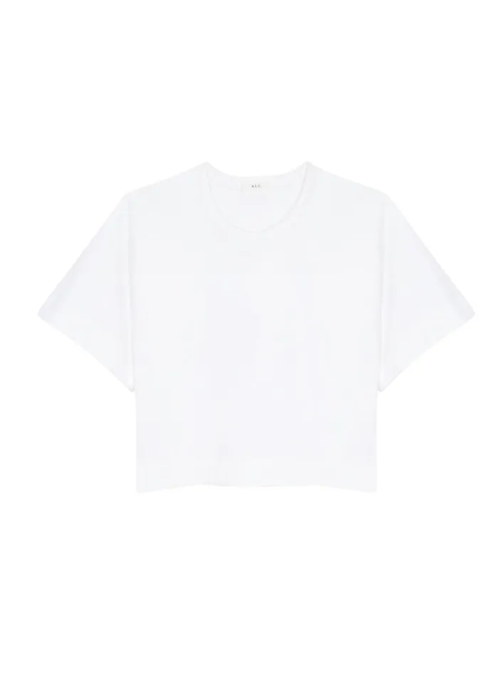 Women Tees and Tanks ALC Oliver Cotton Jersey Tee White