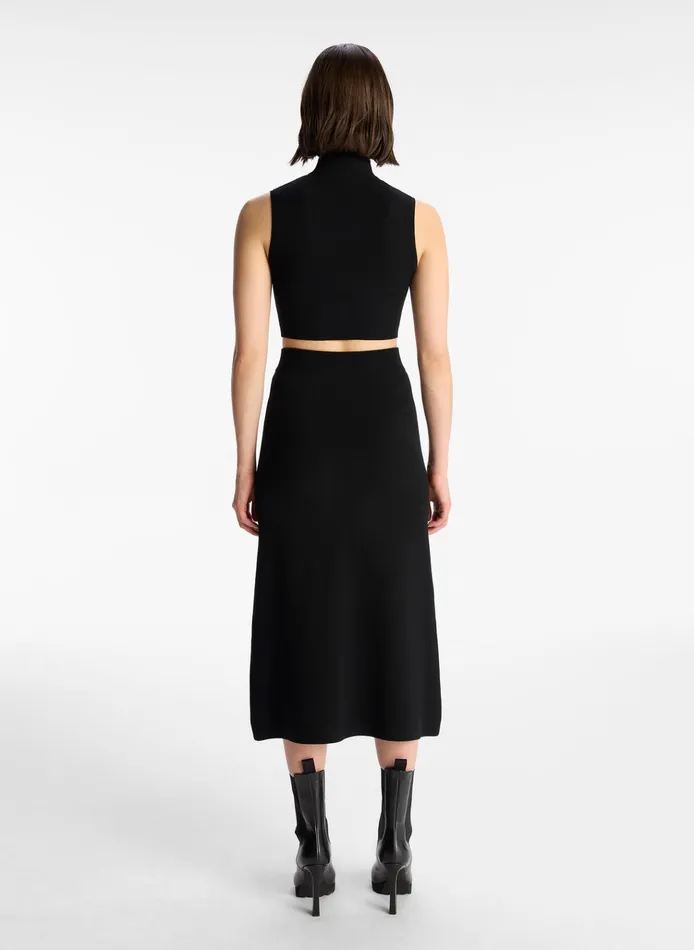 Women Tees and Tanks ALC Pierre Cropped Knit Top Black