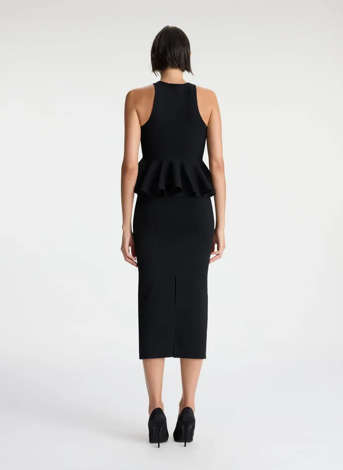 Women Tees and Tanks ALC Talia Peplum Knit Top Black
