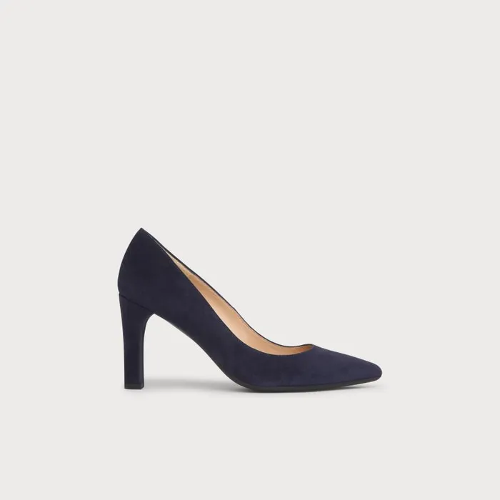 Women Tess Navy Suede Courts Navy Blue LKBennett Court Shoes