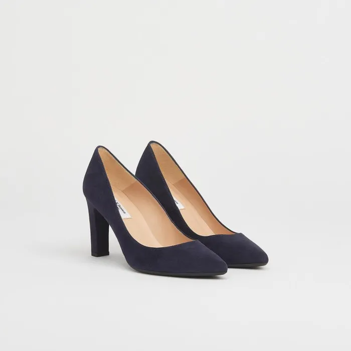 Women Tess Navy Suede Courts Navy Blue LKBennett Court Shoes Women Tess Navy Suede Courts Navy Blue LKBennett Court Shoes