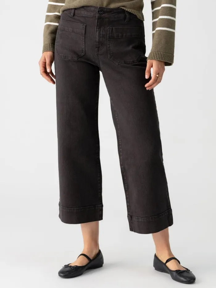 Women The Marine Standard Rise Denim Pant Obsidian Sanctuary Clothing Pants