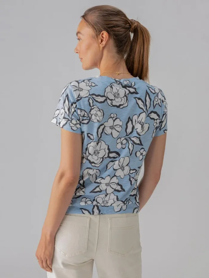 Women The Perfect Tee Blue Bliss Floral Sanctuary Clothing Tees and Tops