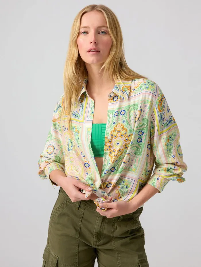 Women The Vintage Shirt Scarf Paisley Sanctuary Clothing Tees and Tops