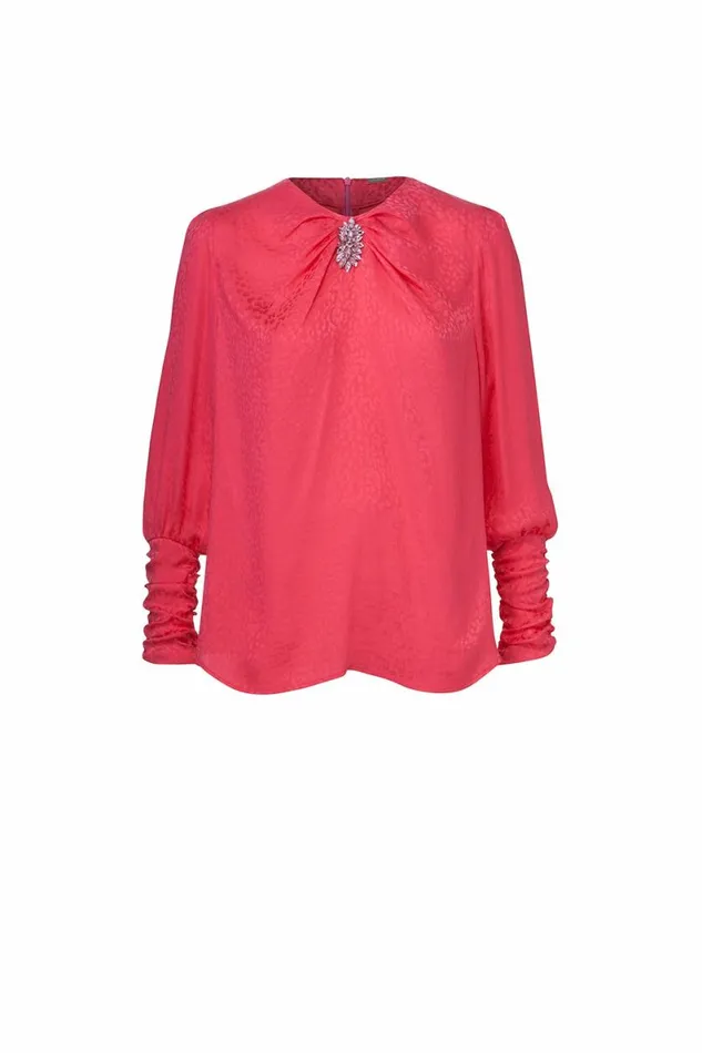 Women Tops DODO BAR OR Veronica Shirt Fuschia Color