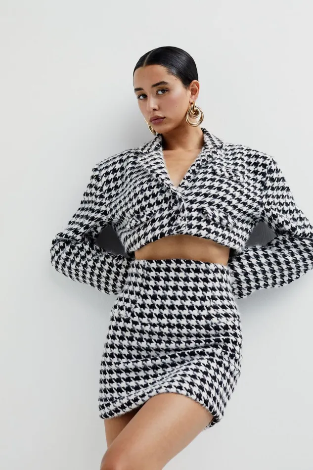 Women Tops For Love and Lemons Bonnie Cropped Blazer Black