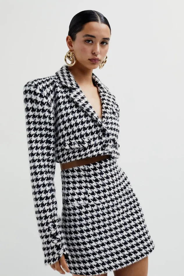 Women Tops For Love and Lemons Bonnie Cropped Blazer Black