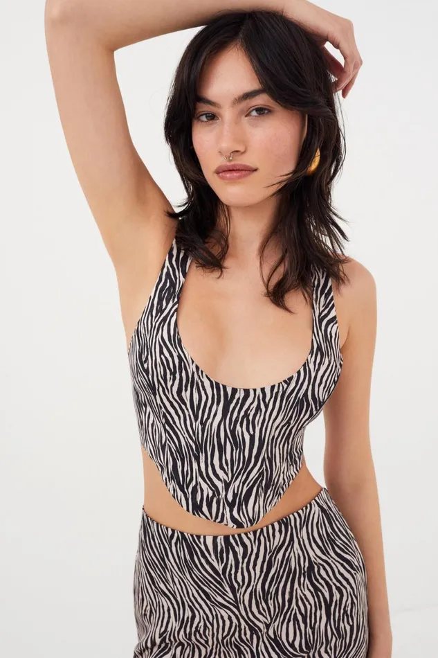 Women Tops For Love and Lemons Nomi Corset Top Black