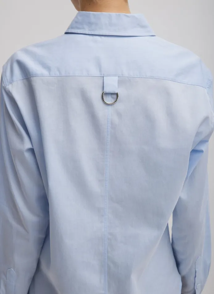 Women Tops Tibi Charlie Men039s Slim Shirt Blue