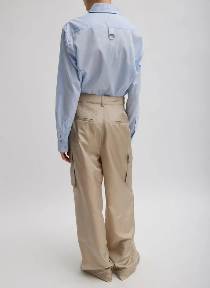 Women Tops Tibi Charlie Men039s Slim Shirt Blue