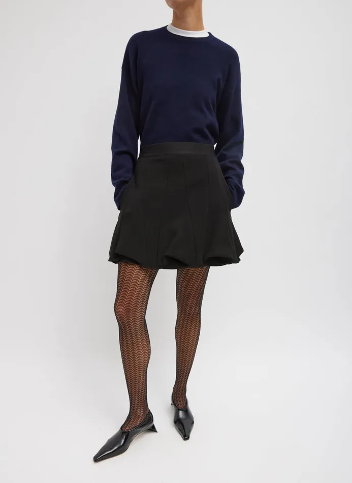 Women Tops Tibi Double Faced Cashmere Oversized Easy Sweater Dark Navy