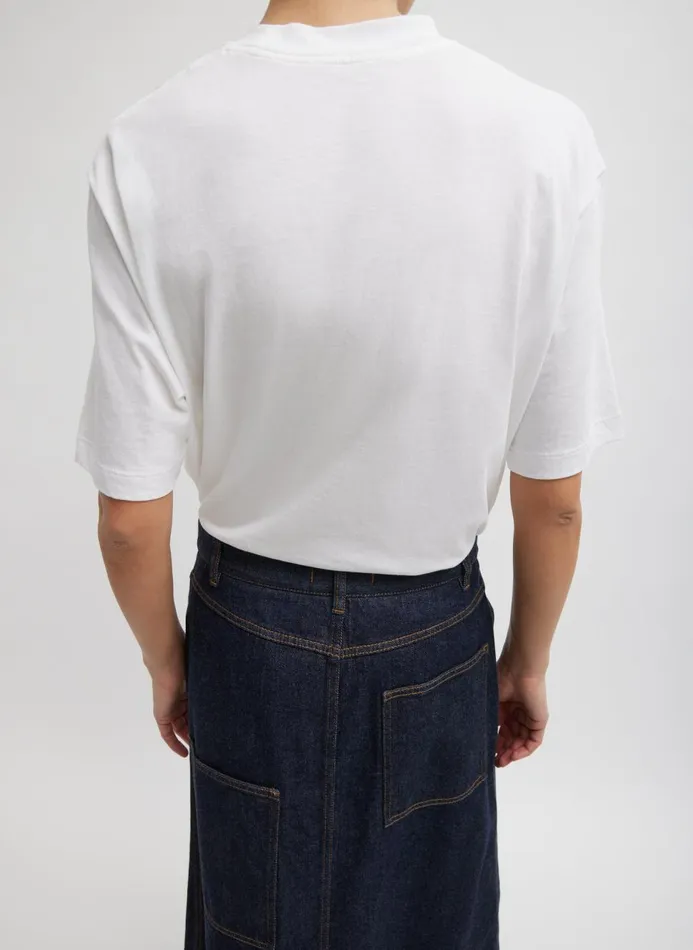 Women Tops Tibi Perfect Unisex TShirt White