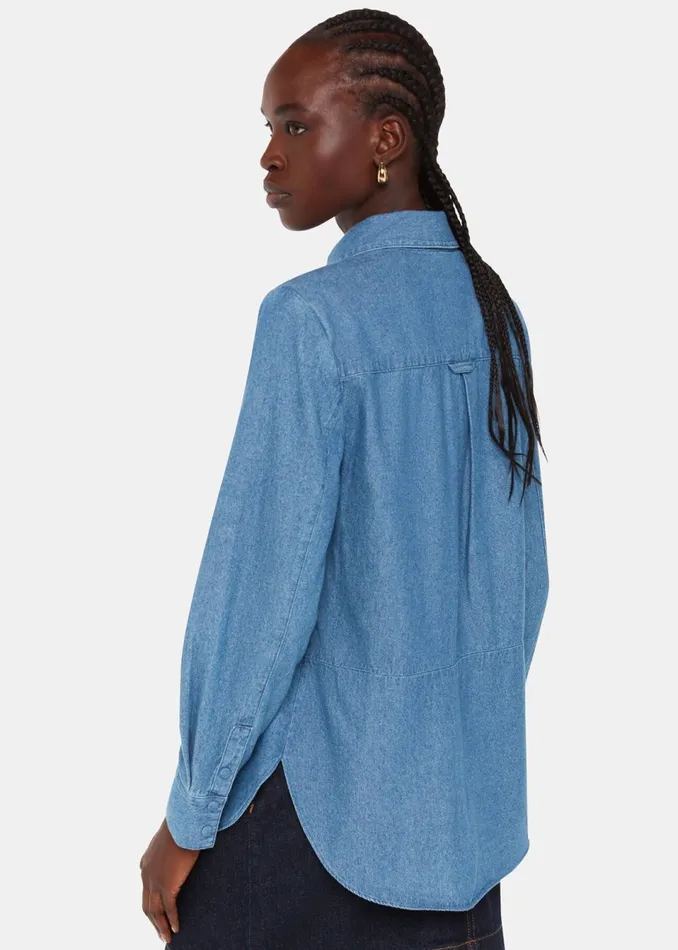 Women Tops Whistles Hailey Denim Shirt