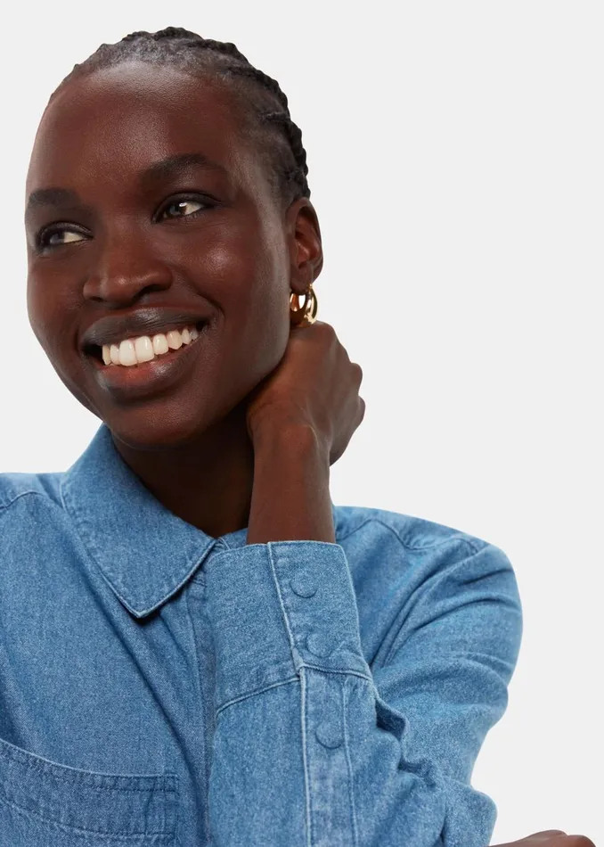 Women Tops Whistles Hailey Denim Shirt