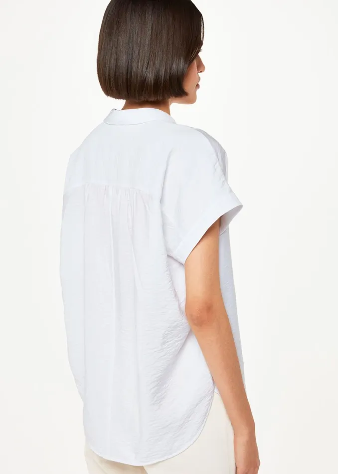 Women Tops Whistles White Nicola Button Through Shirt