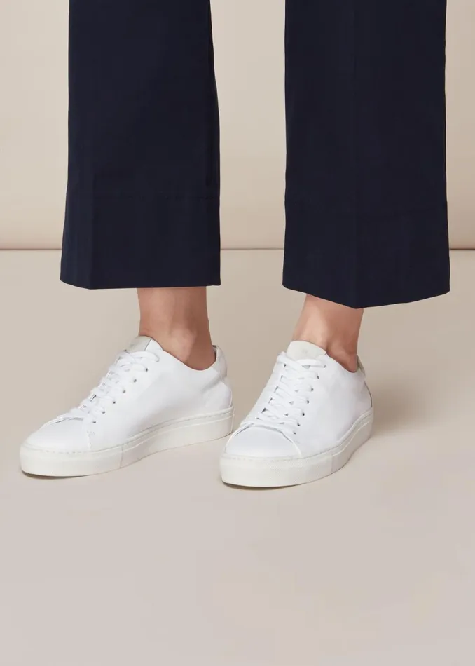 Women Trainers Whistles White Raife Minimal Trainer