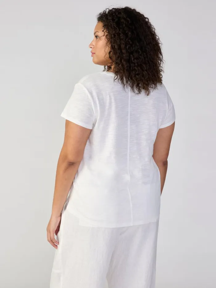 Women Traveler Twist Tee White Inclusive Collection Sanctuary Clothing Inclusive