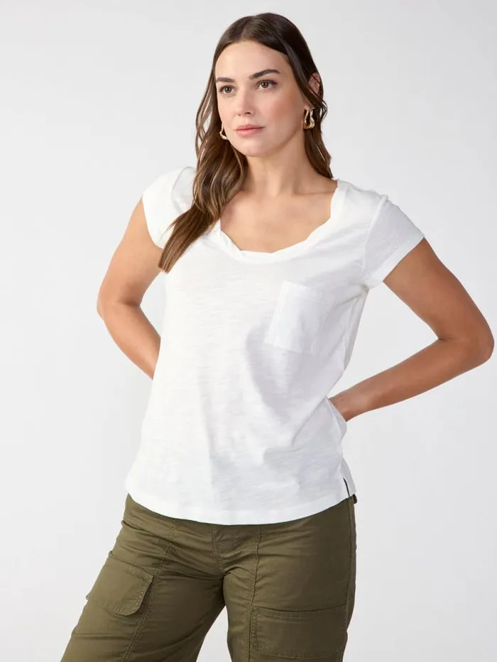Women Traveler Twist Tee White Sanctuary Clothing Tees and Tops