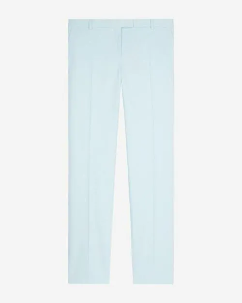 Women Trousers and Jeans The Kooples Blue Cotton Suit Pants Light Blue