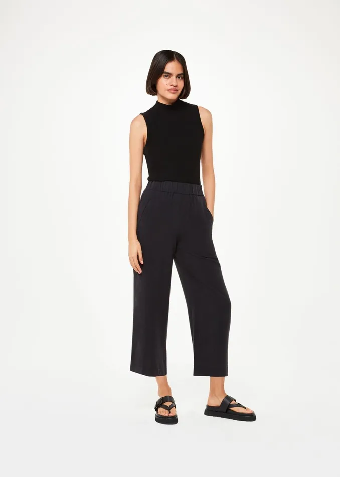 Women Trousers Whistles Black Jade Side Zip Trouser