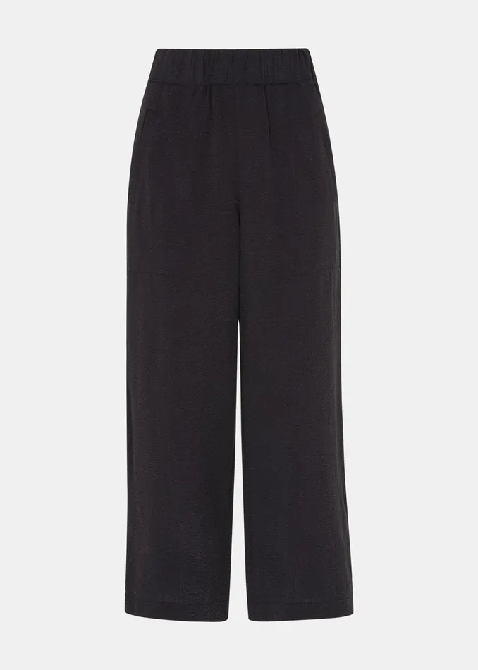 Women Trousers Whistles Black Jade Side Zip Trouser