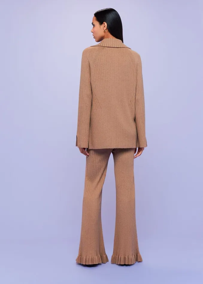 Women Trousers Whistles Camel Loki Wool Blend Trouser