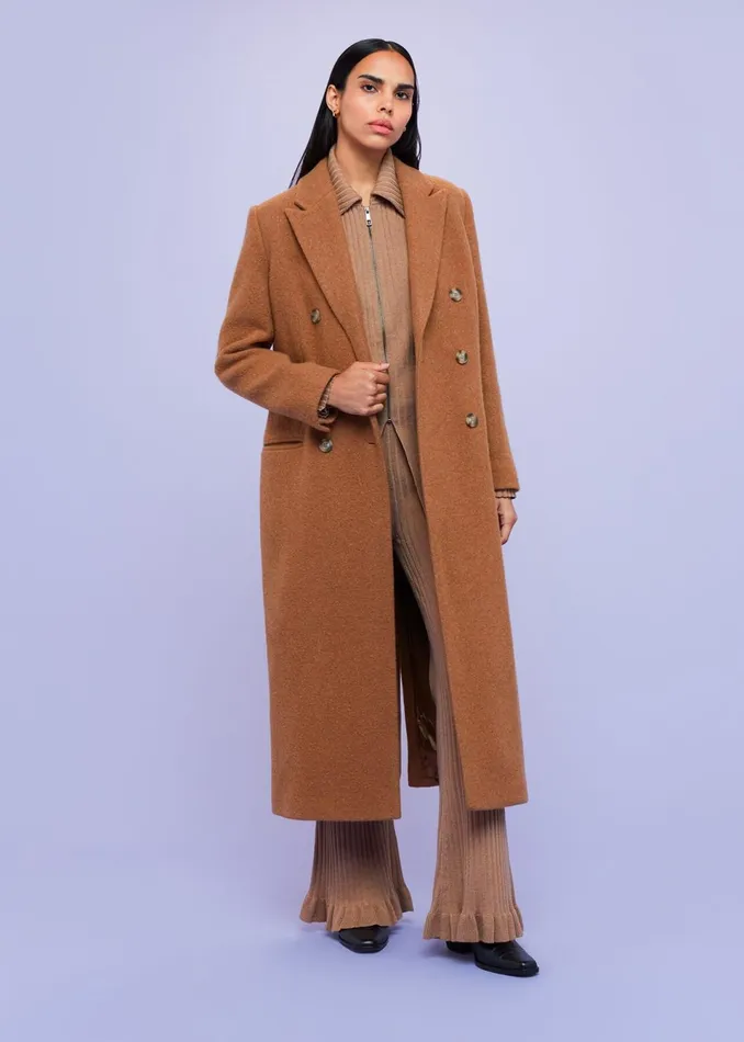 Women Trousers Whistles Camel Loki Wool Blend Trouser