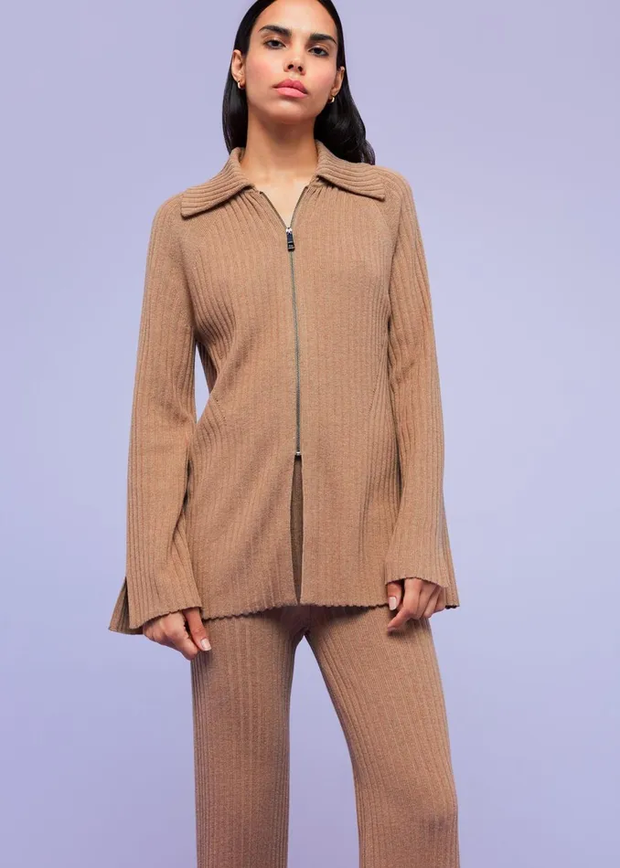 Women Trousers Whistles Camel Loki Wool Blend Trouser