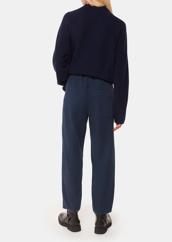 Women Trousers Whistles Navy Tessa Casual Trouser