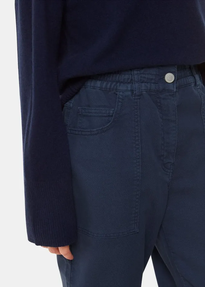Women Trousers Whistles Navy Tessa Casual Trouser