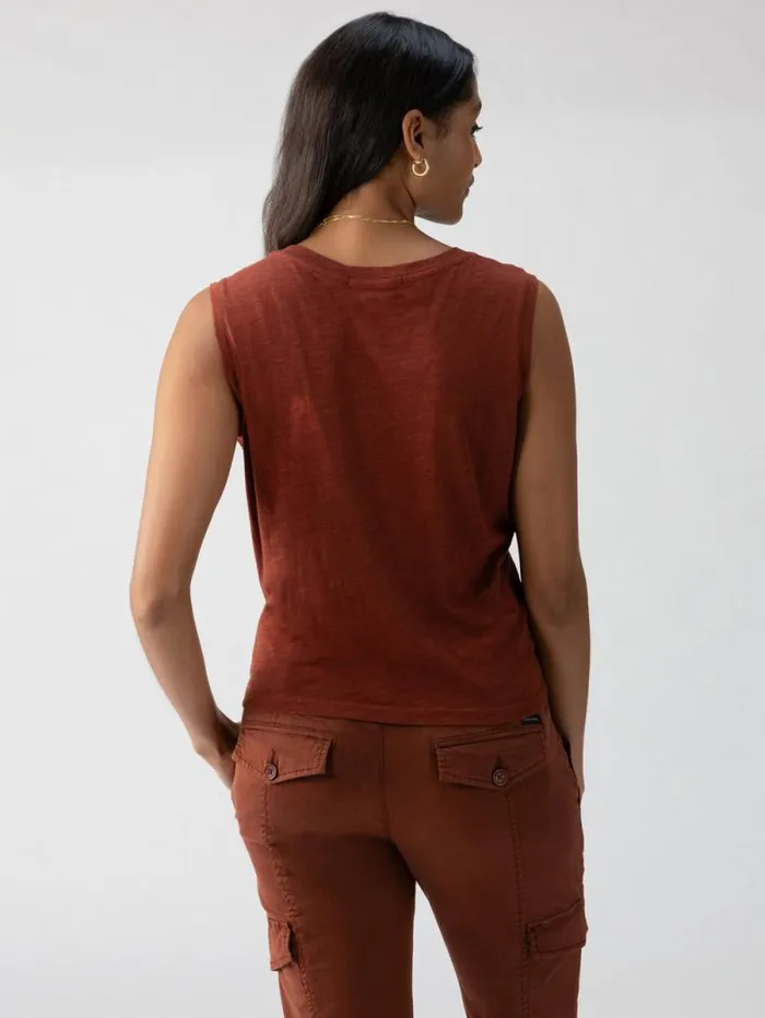 Women Twisted Tank Rich Clay Sanctuary Clothing Tees and Tops