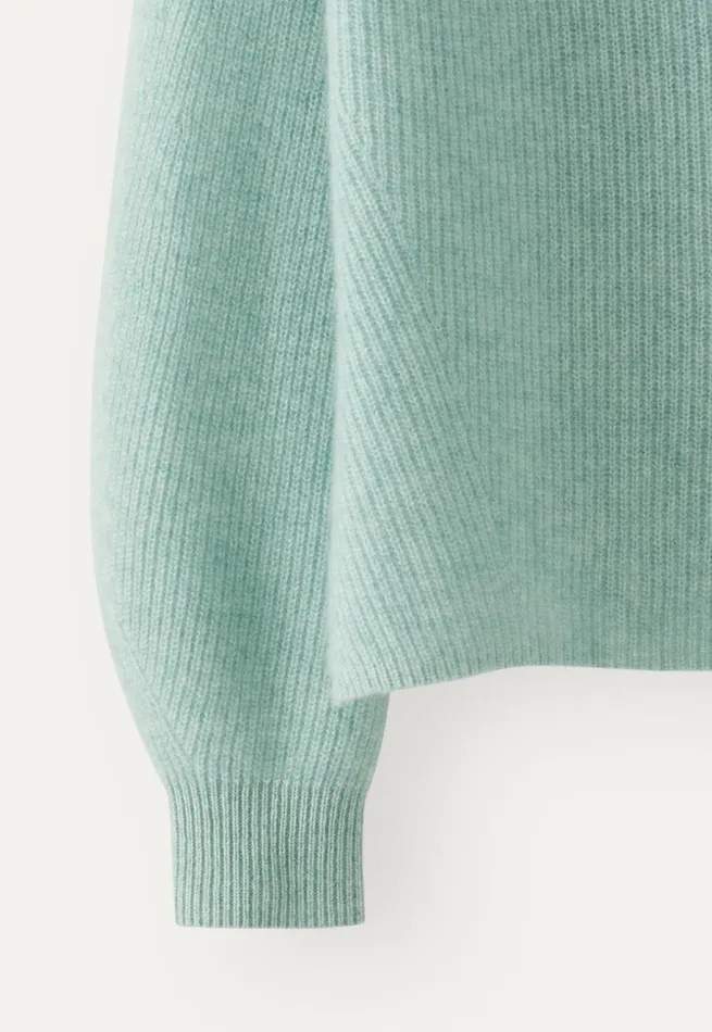 Women Vneck Sweater Soft Jade Poetry Fashion Sweaters