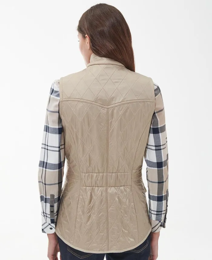 Women Vests Barbour Cavalry Gilet Black Women Vests Barbour Cavalry Gilet Black