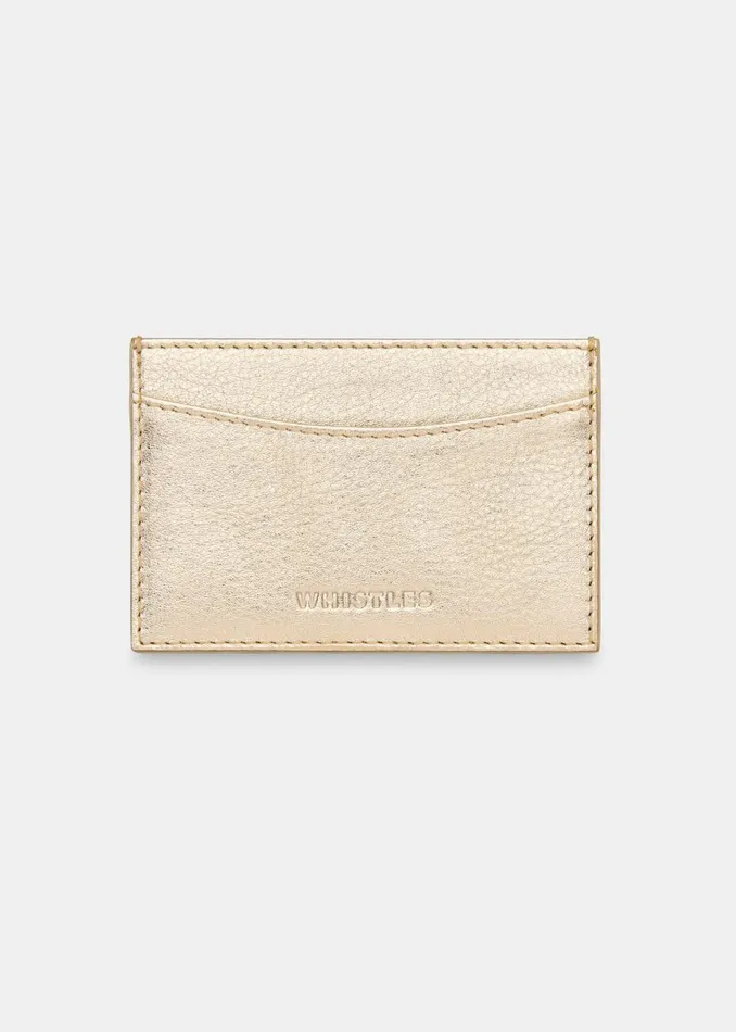 Women Wallets and Cardholders Whistles Gold Card Holder